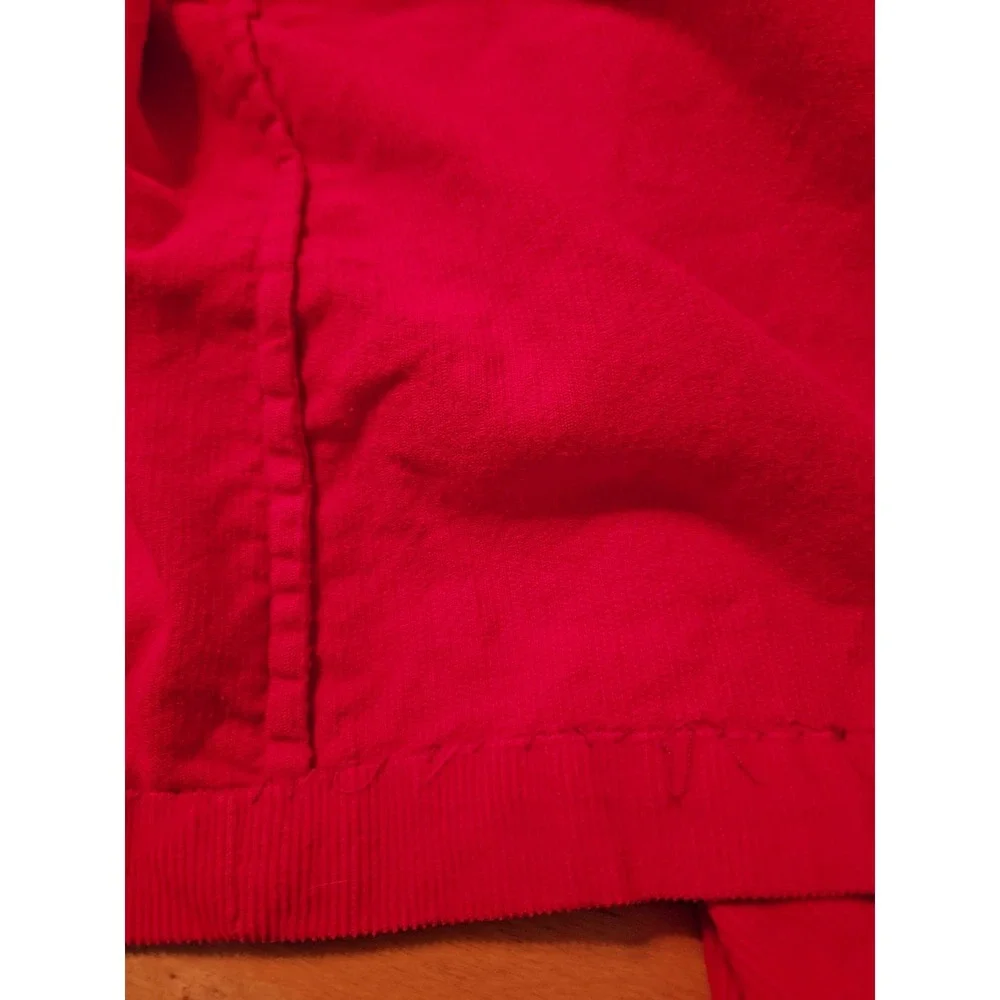 Vintage 60's B.Forman Co. Made In Italy Toddlers‎ Red Corduroy Cover Snowman